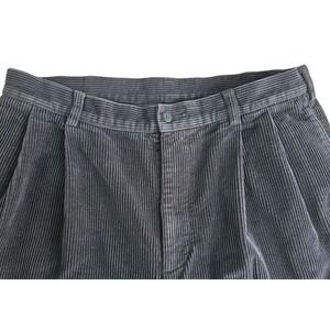 Jos A Bank Corduroy Dress Pants Trousers Mens 35X29 DARK NAVY 100% Cotton PLEATE